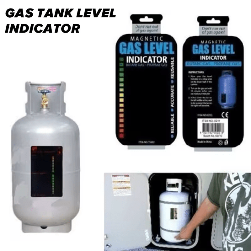 Indicateur de niveau de gaz autocollant – Universel et réutilisable