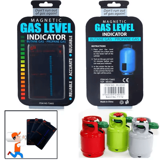 Indicateur de niveau de gaz autocollant – Universel et réutilisable